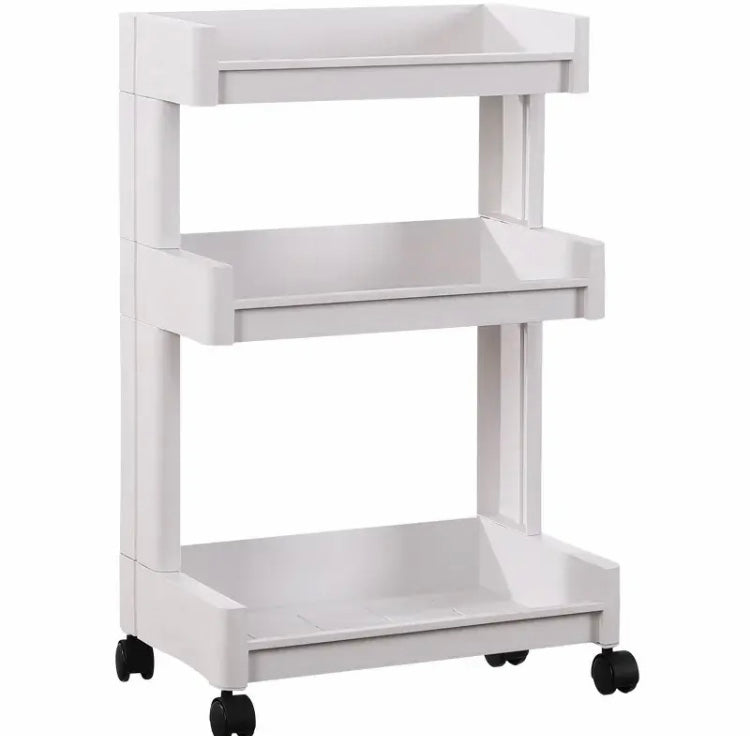 Multilayer Plastic Bathroom Trolley, Portable Universal Wheel Bathroom Shelf, Bathroom Storage Rack Multilayer Plastic Bathroom Trolley, Portable Universal Wheel Bathroom Shelf, Bathroom Storage Rack